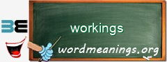 WordMeaning blackboard for workings